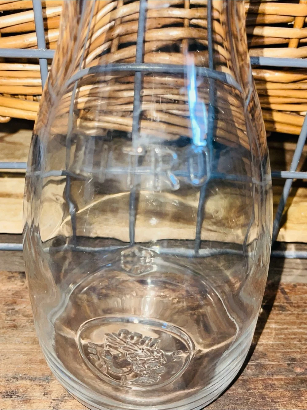 Bormioli Rocco Misura 1 Litro Glass Wine Carafe Decanter Made in Italy Vintage